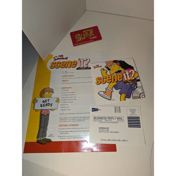 2009 Mattel - The Simpsons Scene It? DVD Board Game Mint Complete Like New - Picture 7 of 12